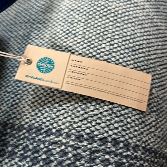 PanAm Airlines flight attendant bag, shoulder travel carry-on, blue logo retro - Picture 2 of 14